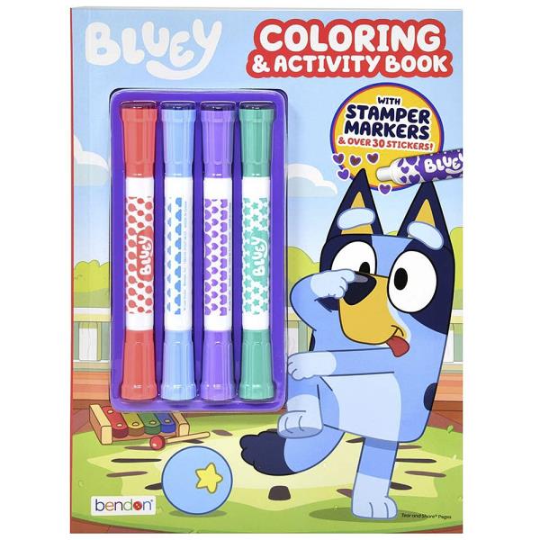 BLUEY COLORING AND ACTIVITY BOOK WITH STAMPER MAKERS