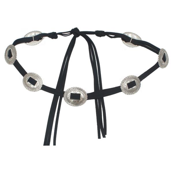 FAUX SUEDE SLIDER WRAP BELT