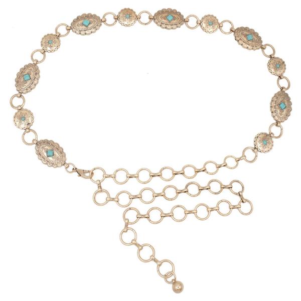 SOUTHWESTERN VARIEGATED CONCHO BELT