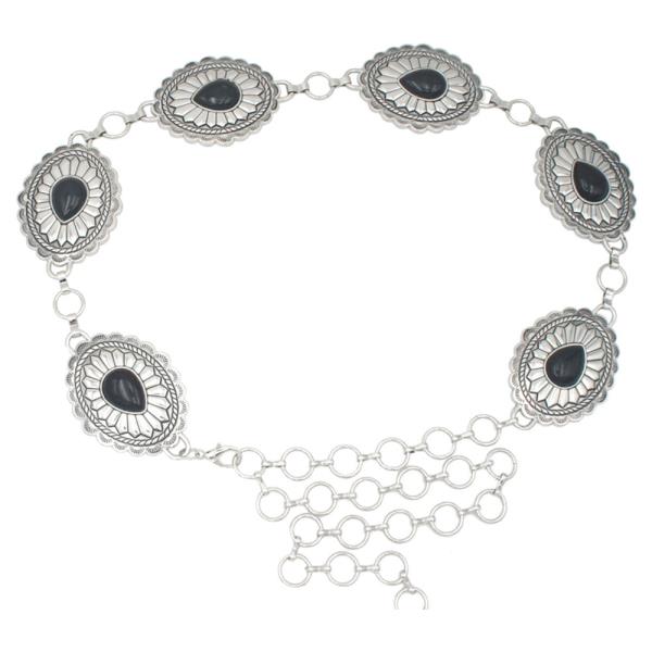 FLORA BLOOM TEAR CAB ACCENT CONCHO BELT