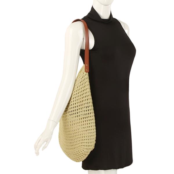 2IN1 STYLISH VENTED NET DESIGN HOBO SHOULDER BAG W POUCH