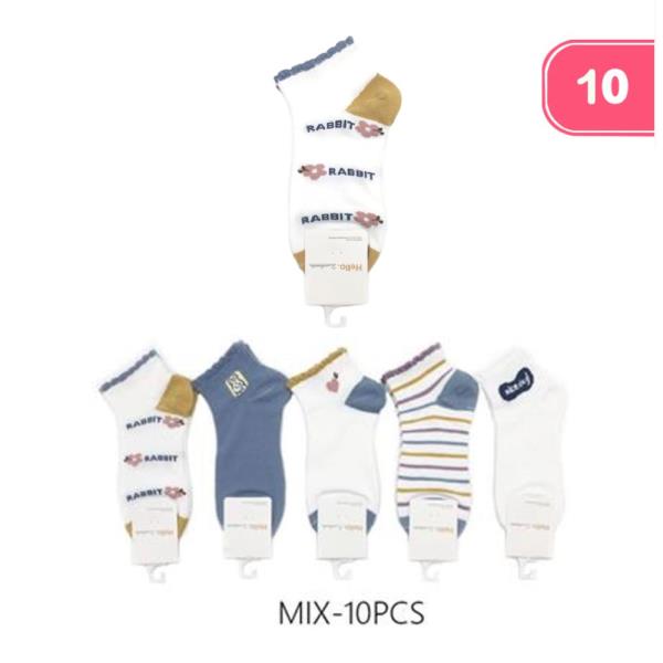 MIXED ANKLE SOCKS (10 UNITS)