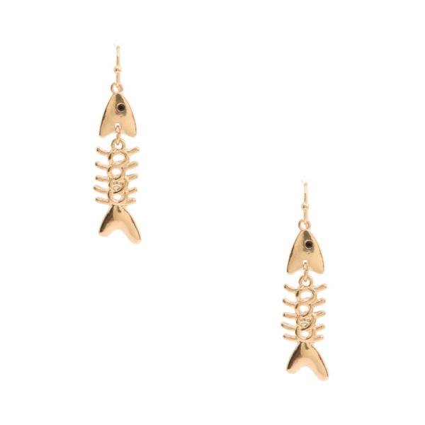 FISH METAL DANGLE EARRING