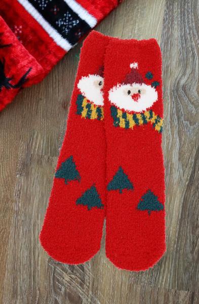 CHRISTMAS FUZZY SOCKS SET 12 PAIRS