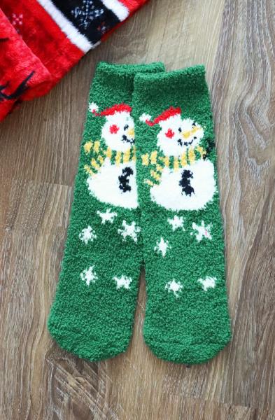 CHRISTMAS FUZZY SOCKS SET 12 PAIRS