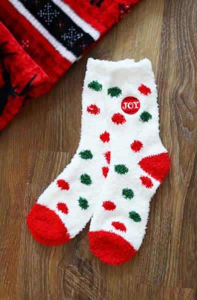 CHRISTMAS FUZZY SOCKS SET 12 PAIRS