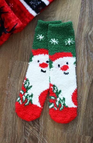 CHRISTMAS FUZZY SOCKS SET 12 PAIRS