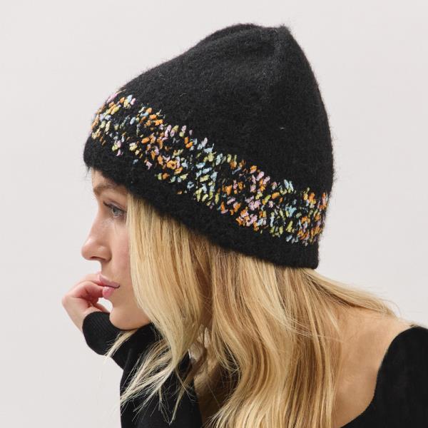 CONFETTI SOLID BEANIE