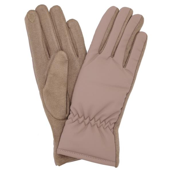 SHIRRED WRIST SMART TOUCH GLOVES