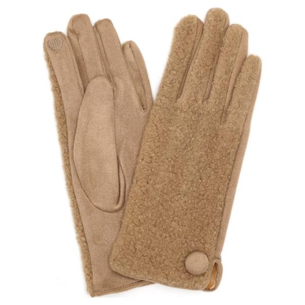 BUTTON SOFT SMART TOUCH GLOVES