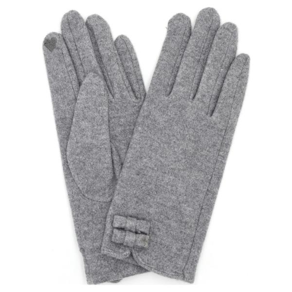 TWO MINI BOWS SOFT SMART TOUCH GLOVES