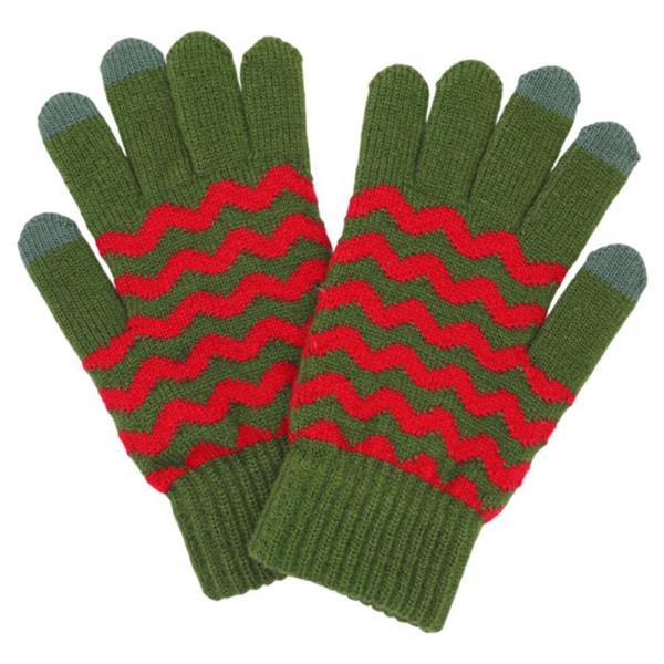 CHEVRON PATTERN SMART GLOVES