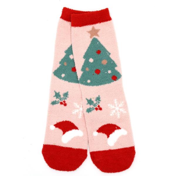 CHRISTMAS FUZZY SOCKS SET 12 PAIRS
