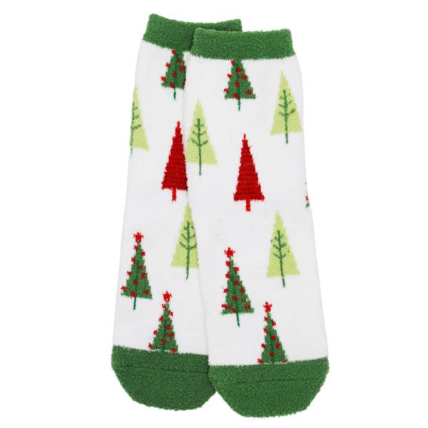CHRISTMAS FUZZY SOCKS SET 12 PAIRS