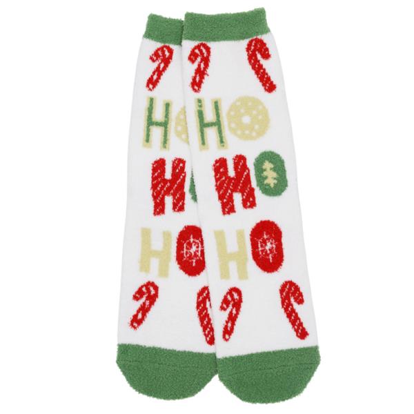 CHRISTMAS FUZZY SOCKS SET 12 PAIRS