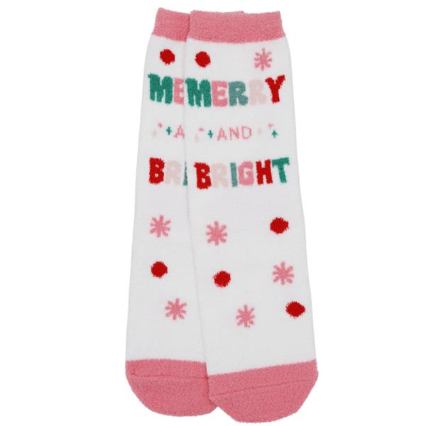 CHRISTMAS FUZZY SOCKS SET 12 PAIRS