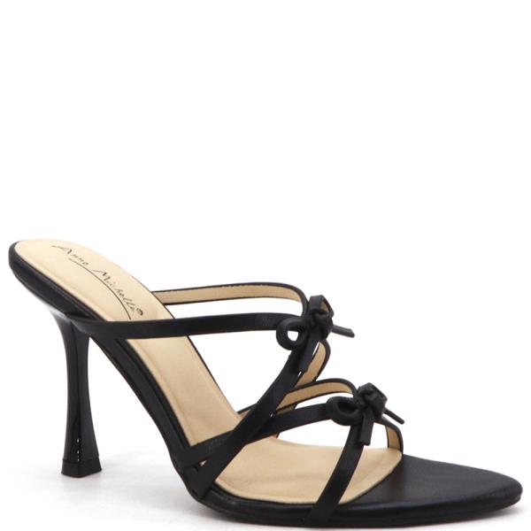 STRAPPY SLIDE W DOUBLE BOWS 12 PAIRS