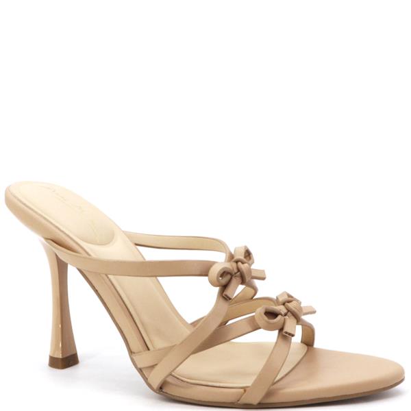 STRAPPY SLIDE W DOUBLE BOWS 12 PAIRS