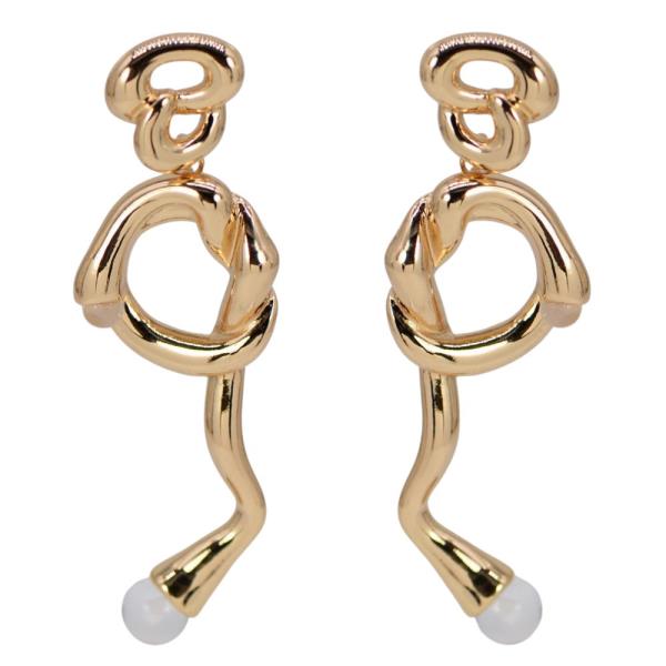 LOOP METAL DANGLE EARRING