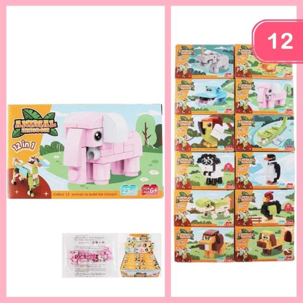 ANIMAL BUILDING TOY (12 UNITS)