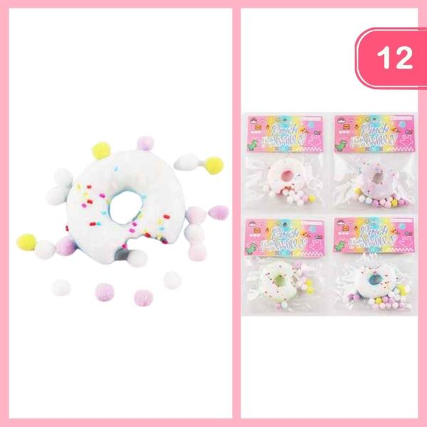 PINCH FAMILY SQUISHY DONUT TOY (12 UNITS)
