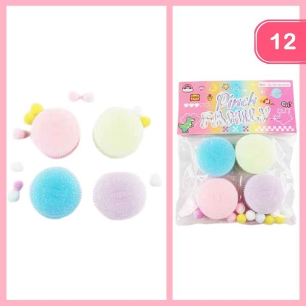 PINCH FAMILY SQUISHY TOY (12 UNITS)