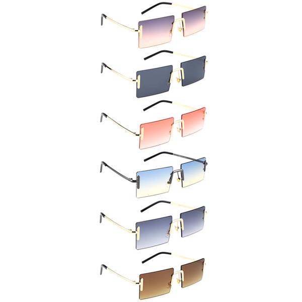 SQUARE COLOR SUNGLASSES 1DZ