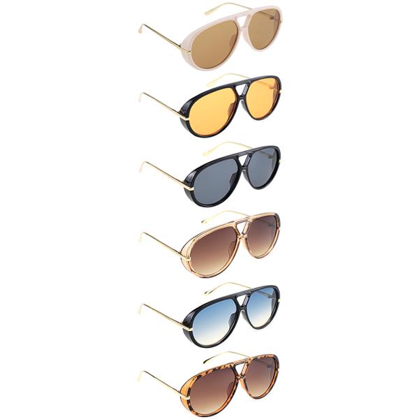 MODERN ROUND AVIATORS DESIGN SUNGLASSES 1DZ