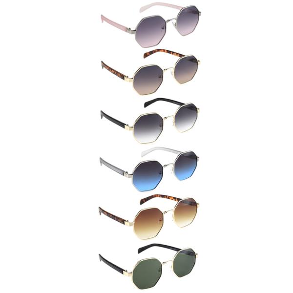 STYLISH GEOMETRIC SHAPE SUNGLASSES 1DZ