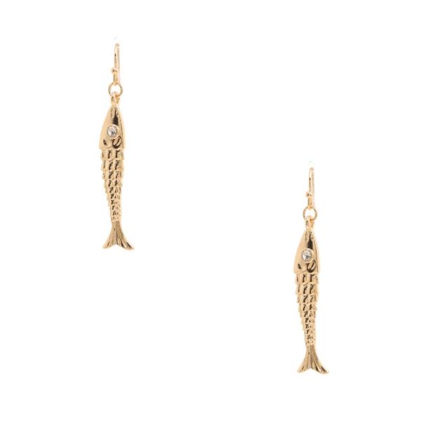 FISH METAL DANGLE EARRING