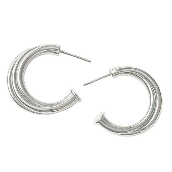 DOUBLE OPEN HOOP EARRING