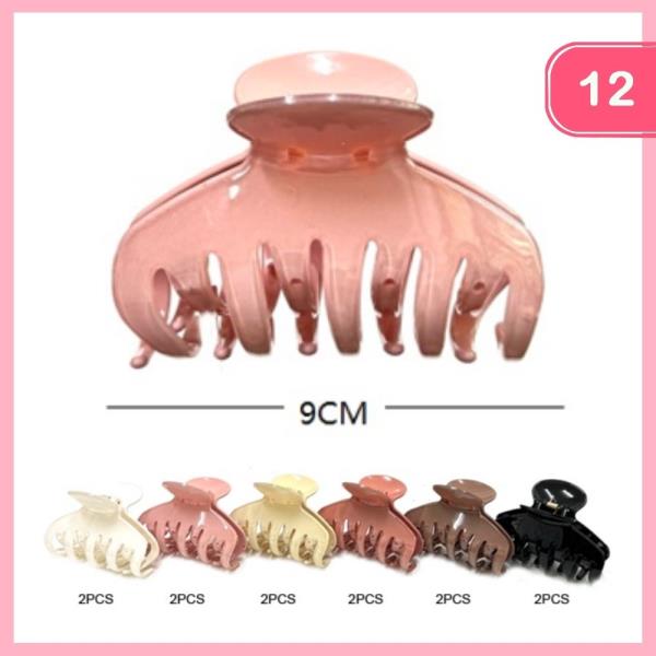 HAIR CLAW CLIP (12 UNITS)