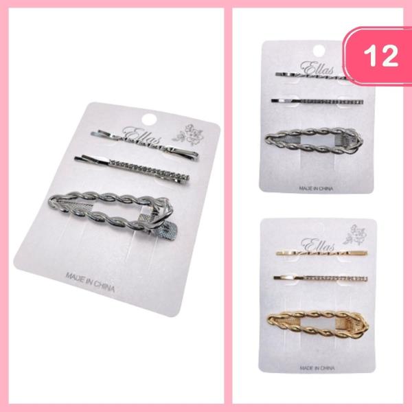 METAL HAIR PIN SET (12 UNITS)