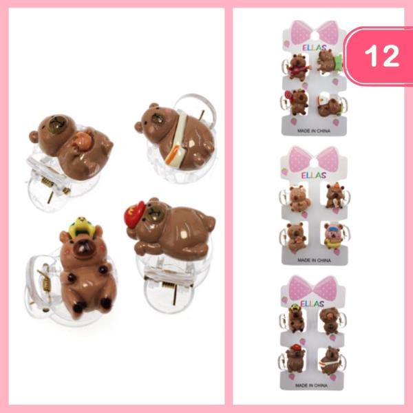 CAPYBARA HAIR CLAW CLIP (12 UNITS)