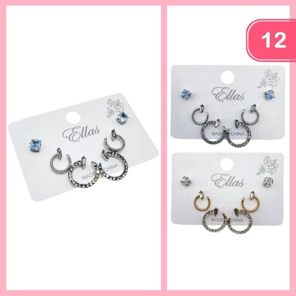 POST EARRING SET (12 UNITS)