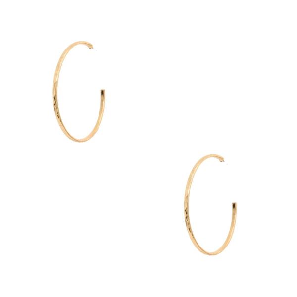 OPEN HOOP METAL EARRING