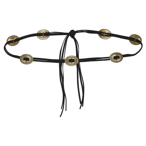 FAUX SUEDE SLIDER WRAP BELT