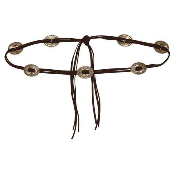 FAUX SUEDE SLIDER WRAP BELT