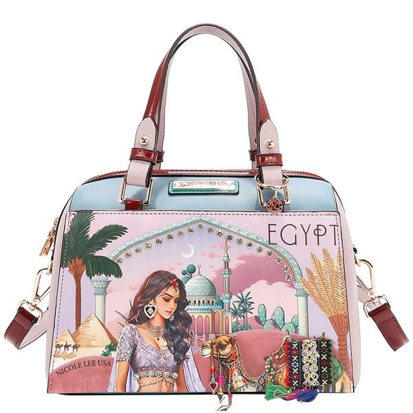 NICOLE LEE QUEEN CLEOPATRA BOSTON BAG