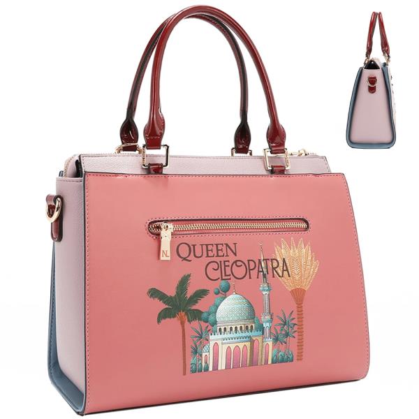 NICOLE LEE QUEEN CLEOPATRA TOTE BAG