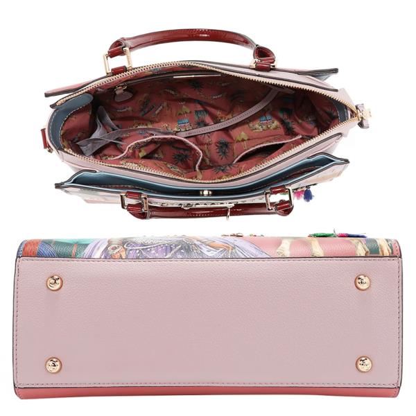 NICOLE LEE QUEEN CLEOPATRA TOTE BAG