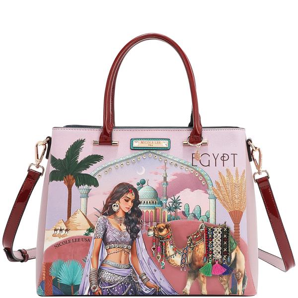 NICOLE LEE QUEEN CLEOPATRA SATCHEL BAG