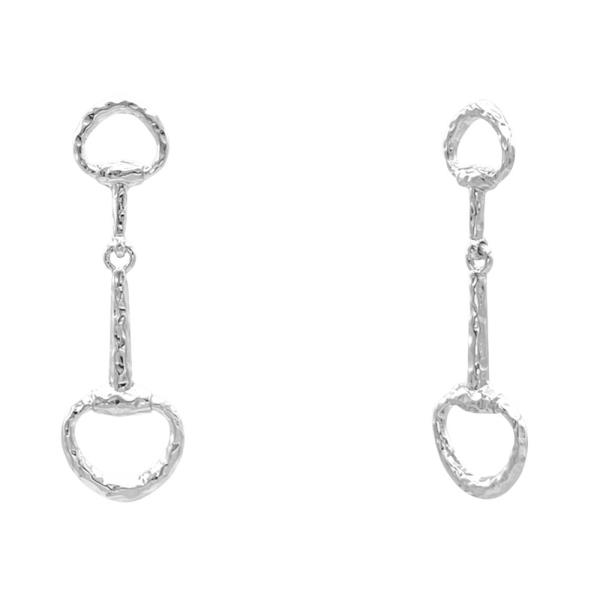 HORSEBIT METAL DANGLE EARRING