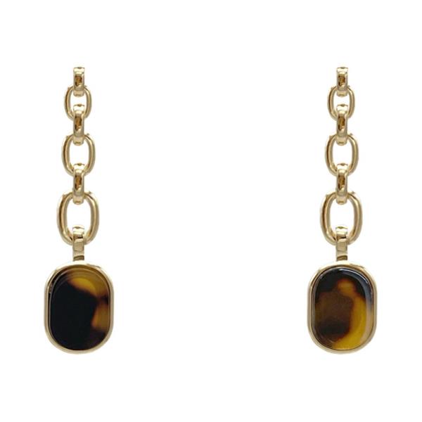 TORTOISE PATTERN EARRING