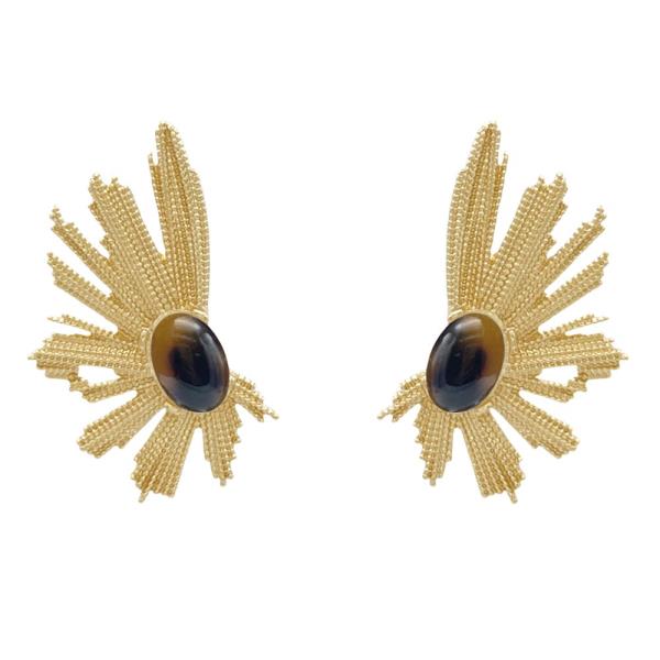 PEARL BEAD FLOWER EARRING