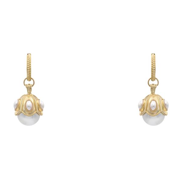 PEARL BEAD DANGLE EARRING