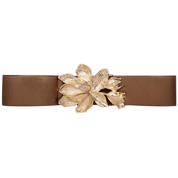FLORAL METAL FASHION BELT