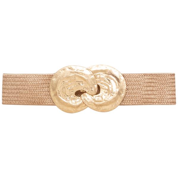 ROUND METAL JOINED WOVEN DESIGN BELT