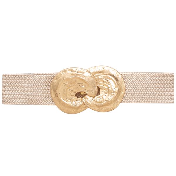 ROUND METAL JOINED WOVEN DESIGN BELT