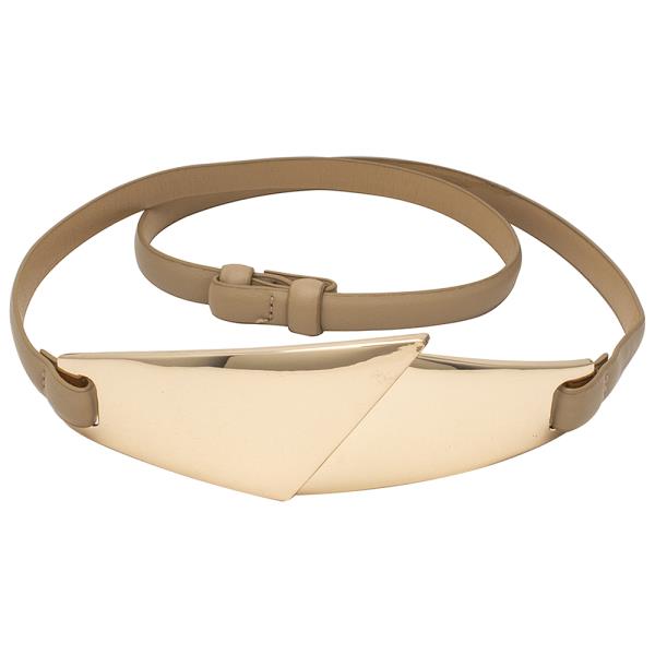 STYLISH DOUBLE SIDED METAL SHAPE THIN BELT